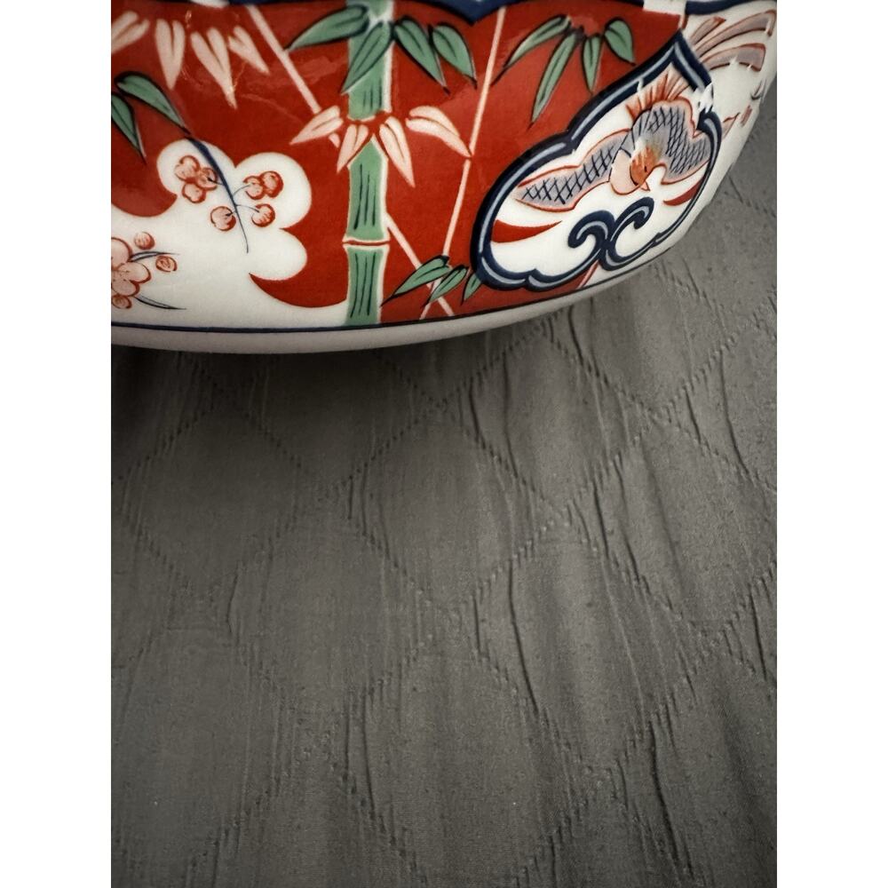 Vintage Georges Briard Heirloom Imari Fine China Large Serving Bowl Oriental 10" - Picture 13 of 16